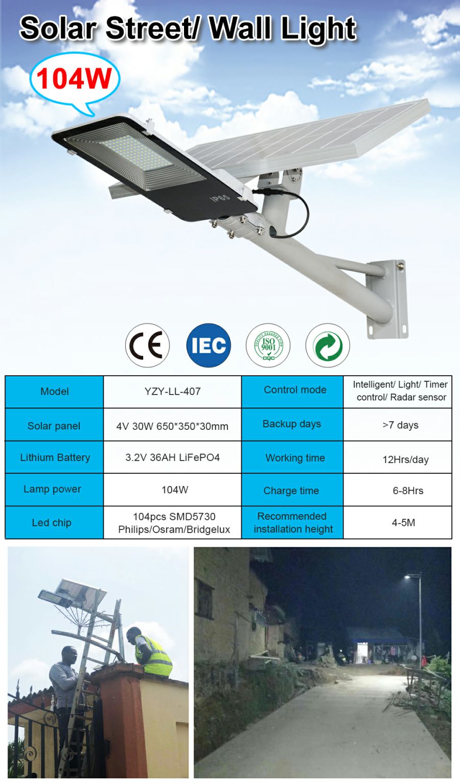 407 Dual body street lamp